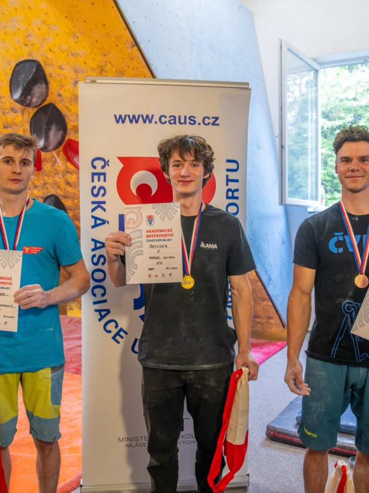 Zlato pro VŠE na Akademickém mistrovství ČR v boulderingu
